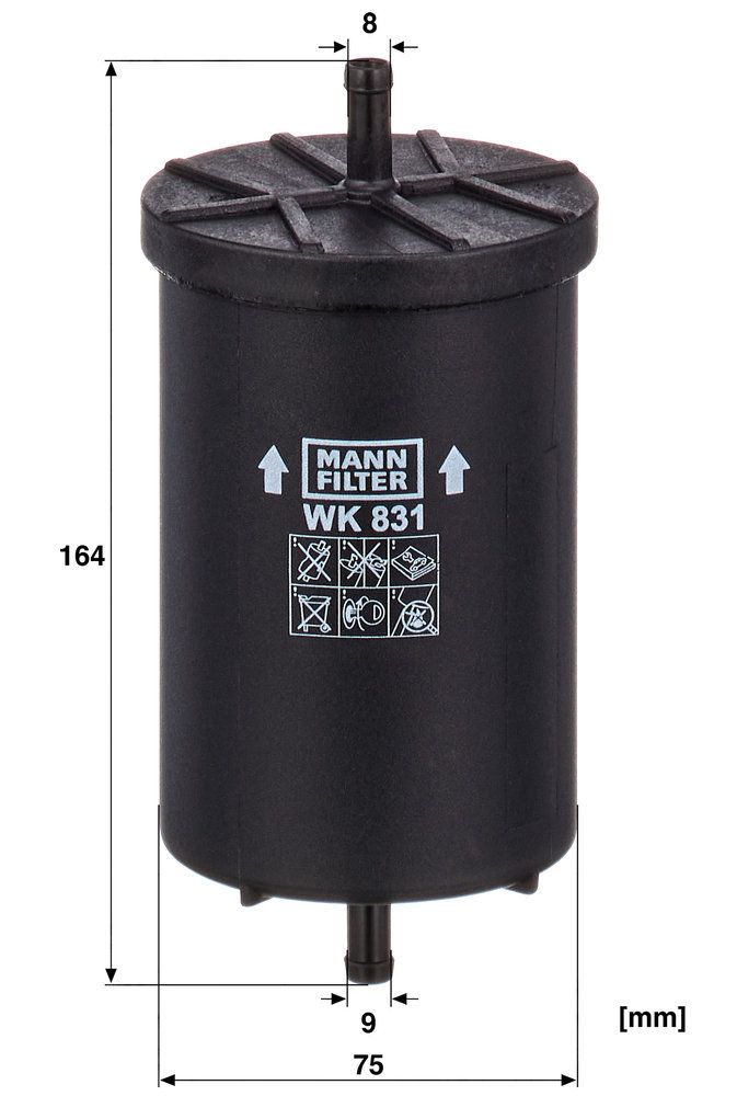 MANN-FILTER WK 831 - Kraftstofffilter
