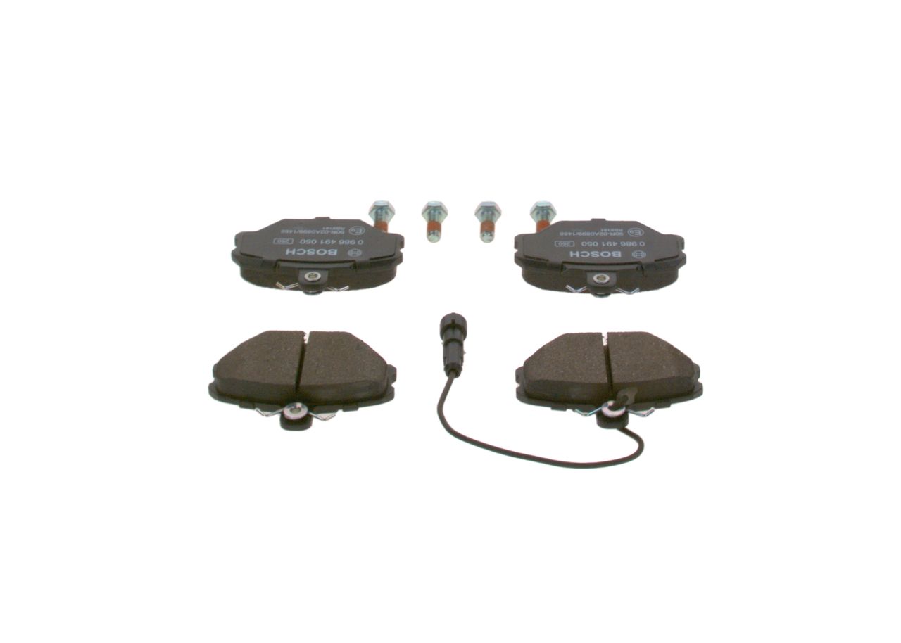 BOSCH 0 986 491 050 - Bremsbelagsatz, Scheibenbremse