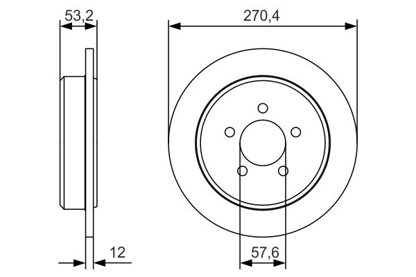 BOSCH 0 986 479 A80 - Bremsscheibe
