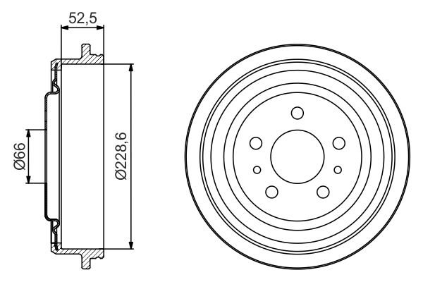 BOSCH 0 986 477 248 - Bremstrommel