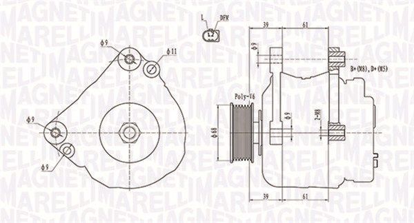 MAGNETI MARELLI 063731587010 - Generator