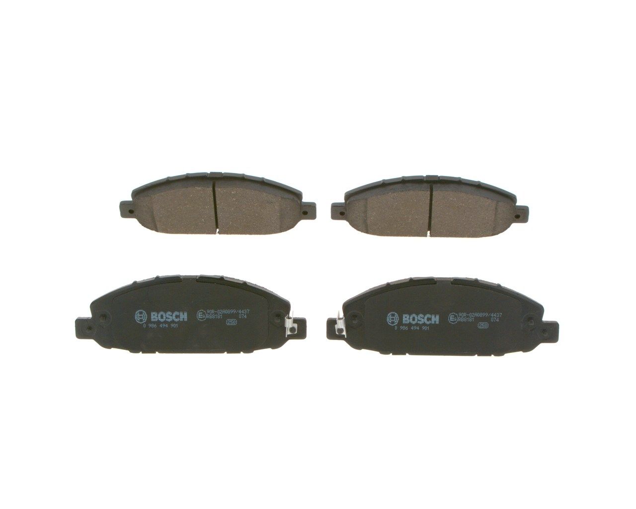 BOSCH 0 986 494 901 - Bremsbelagsatz, Scheibenbremse