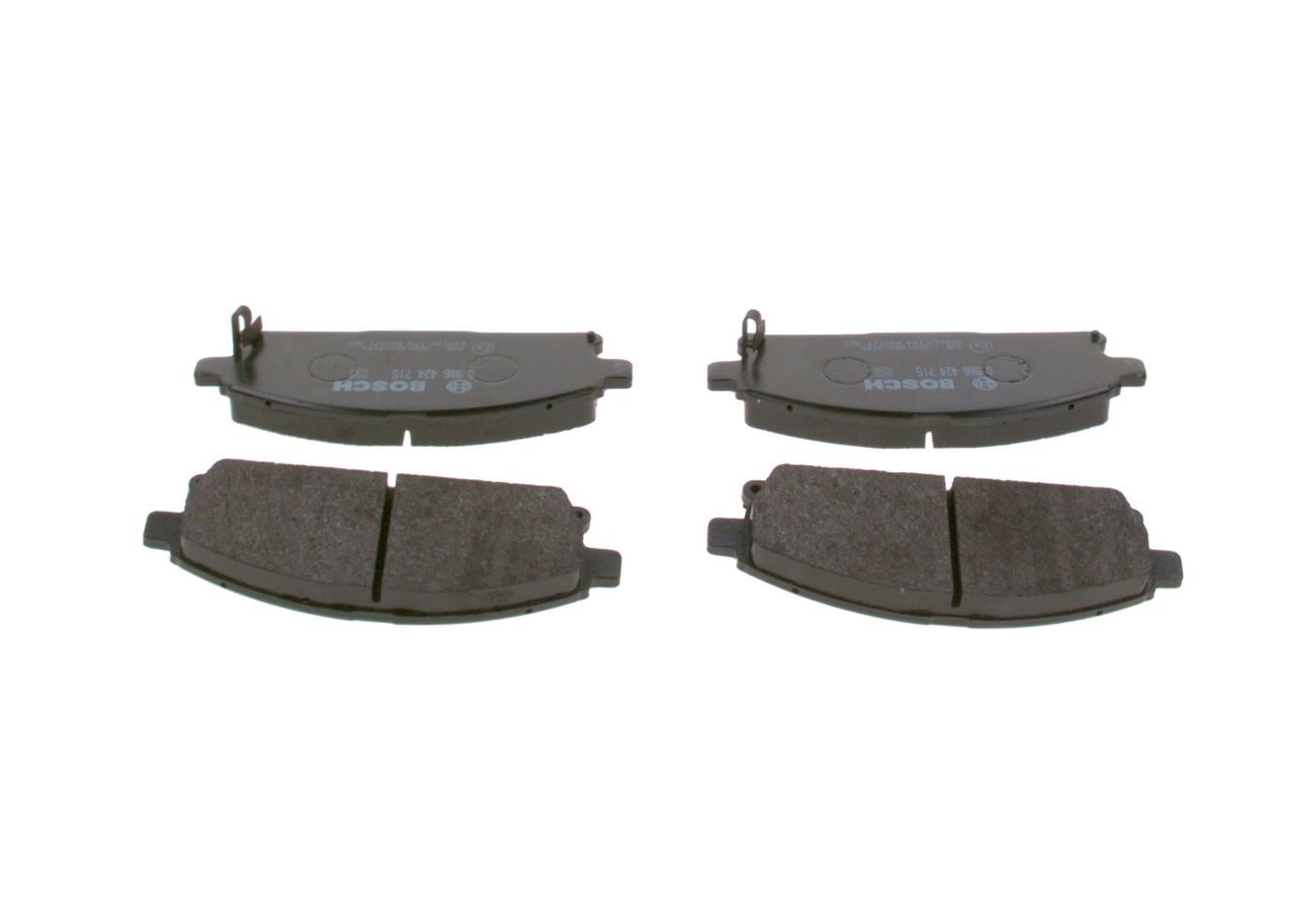 BOSCH 0 986 424 715 - Bremsbelagsatz, Scheibenbremse