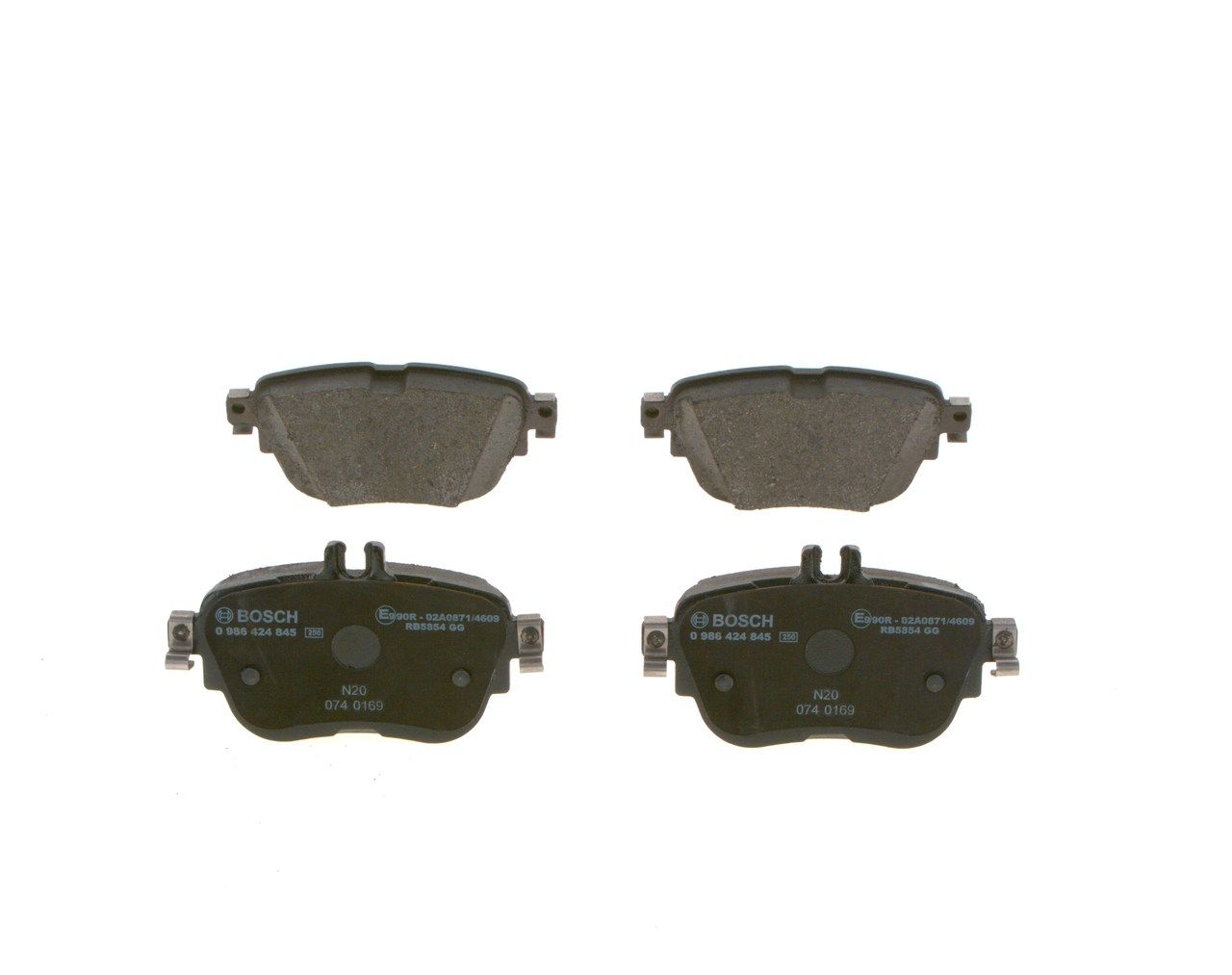 BOSCH 0 986 424 845 - Bremsbelagsatz, Scheibenbremse
