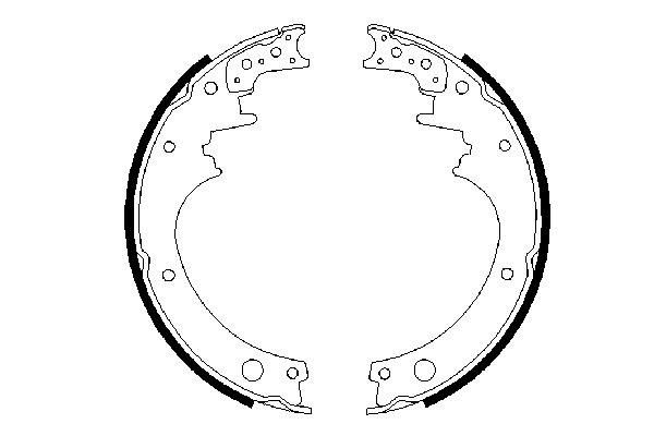 BOSCH 0 986 487 316 - Bremsbackensatz