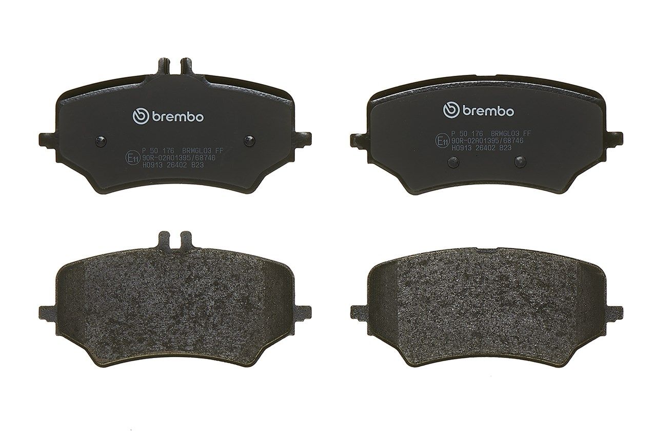 BREMBO P 50 176 - Bremsbelagsatz, Scheibenbremse