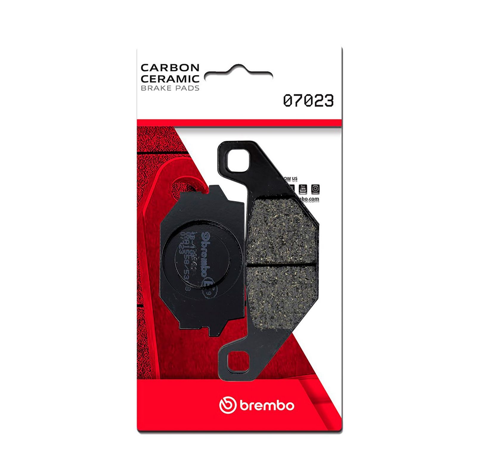 BREMBO 07023 - Bremsbelagsatz, Scheibenbremse