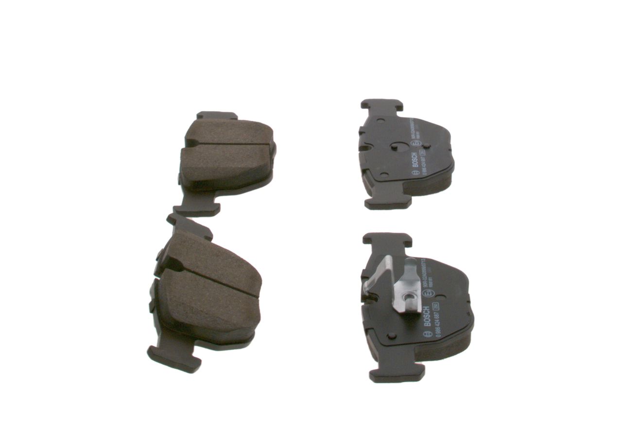 BOSCH 0 986 424 687 - Bremsbelagsatz, Scheibenbremse