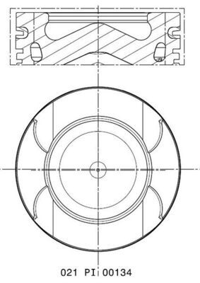 MAHLE 021 PI 00134 000 - Kolben