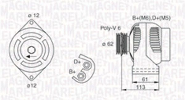 MAGNETI MARELLI 063731885010 - Generator
