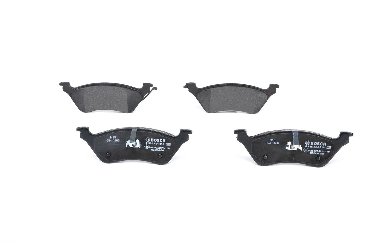 BOSCH 0 986 424 816 - Bremsbelagsatz, Scheibenbremse