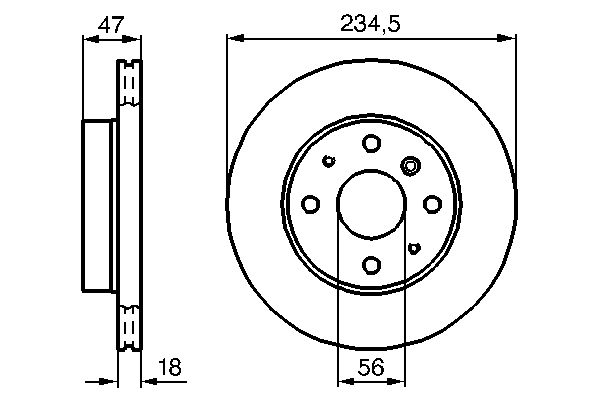 BOSCH 0 986 478 684 - Bremsscheibe