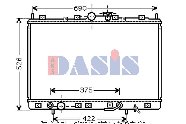 AKS DASIS 140062N - Kühler, Motorkühlung