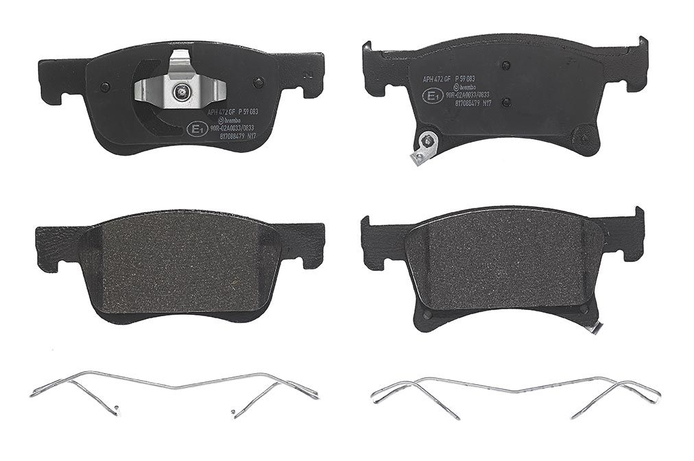 BREMBO P 59 083 - Bremsbelagsatz, Scheibenbremse