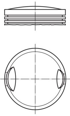 MAHLE 002 77 00 - Kolben