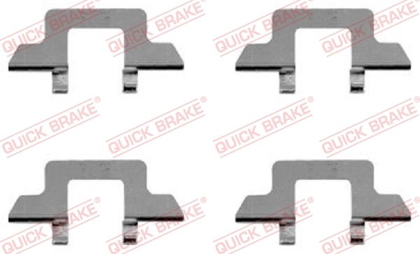 QUICK BRAKE 109-1242 - Zubehörsatz, Scheibenbremsbelag