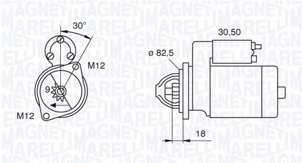 MAGNETI MARELLI 063521101060 - Starter