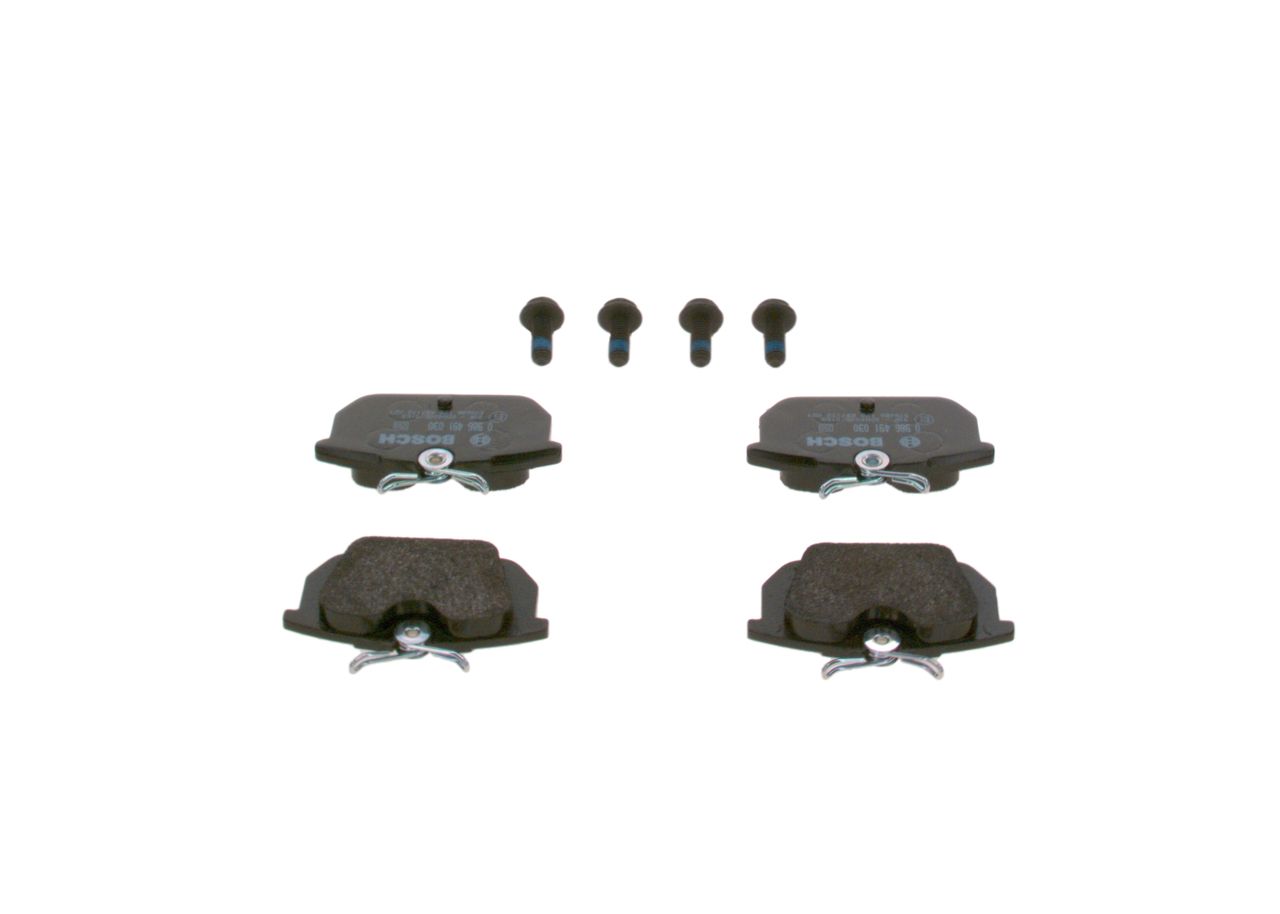 BOSCH 0 986 491 030 - Bremsbelagsatz, Scheibenbremse