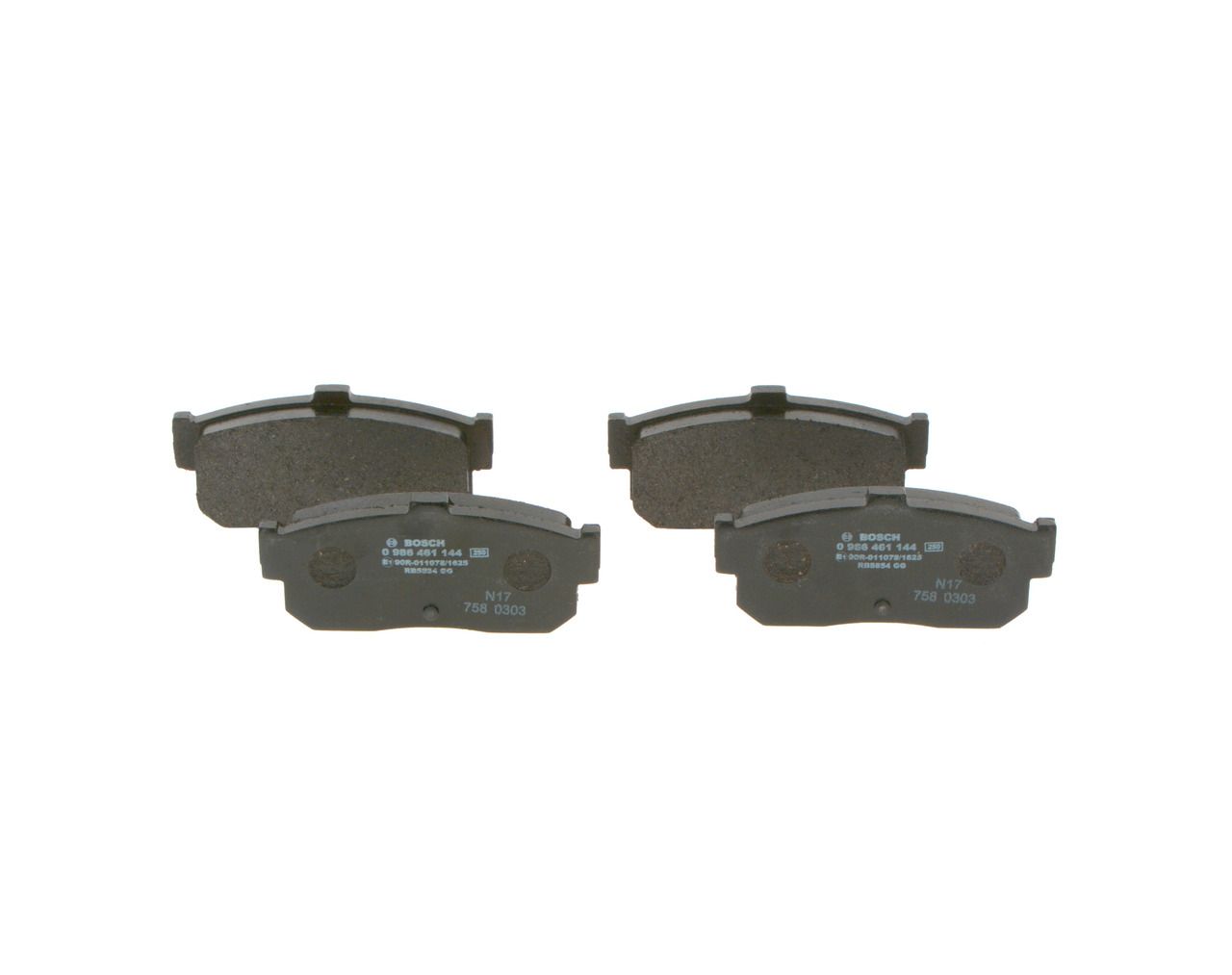 BOSCH 0 986 461 144 - Bremsbelagsatz, Scheibenbremse