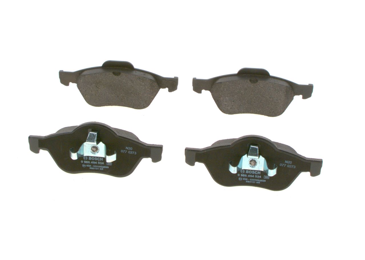 BOSCH 0 986 494 034 - Bremsbelagsatz, Scheibenbremse
