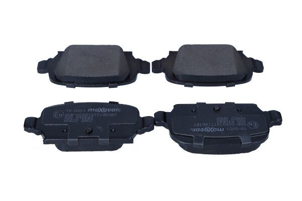 MAXGEAR 19-0451 - Bremsbelagsatz, Scheibenbremse