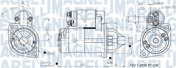 MAGNETI MARELLI 063721433010 - Starter