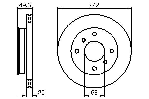 BOSCH 0 986 478 534 - Bremsscheibe