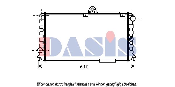 AKS DASIS 010140N - Kühler, Motorkühlung