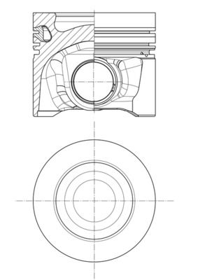 MAHLE 028 PI 00129 000 - Kolben