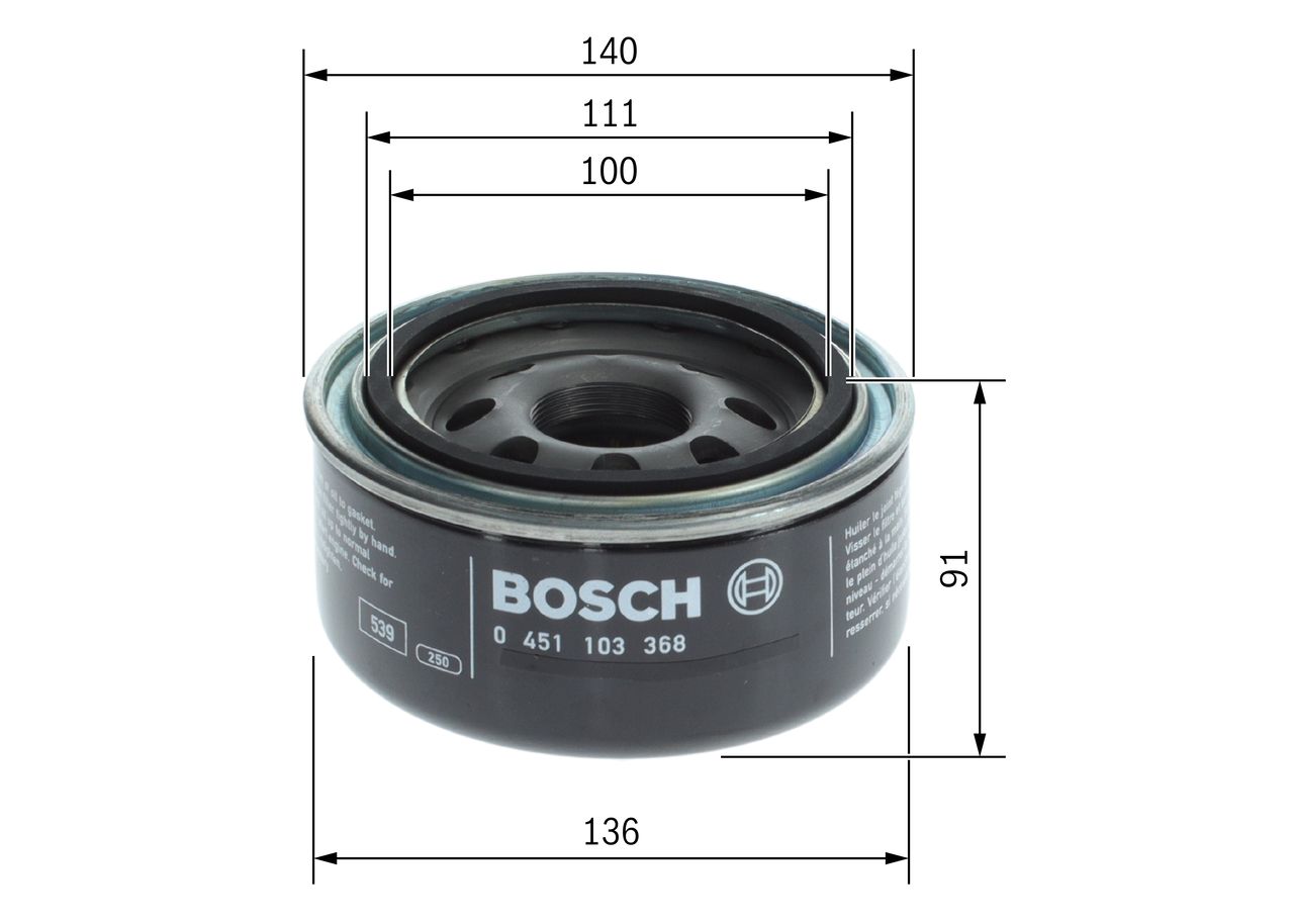 BOSCH 0 451 103 368 - Ölfilter