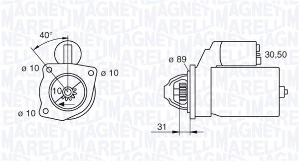 MAGNETI MARELLI 063227599010 - Starter