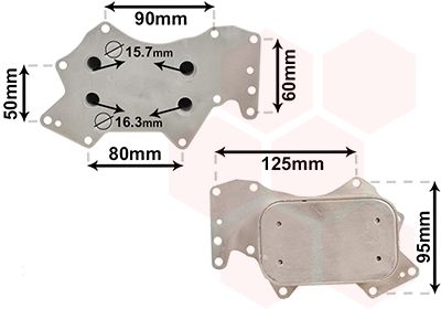 VAN WEZEL 03013711 - Ölkühler, Motoröl