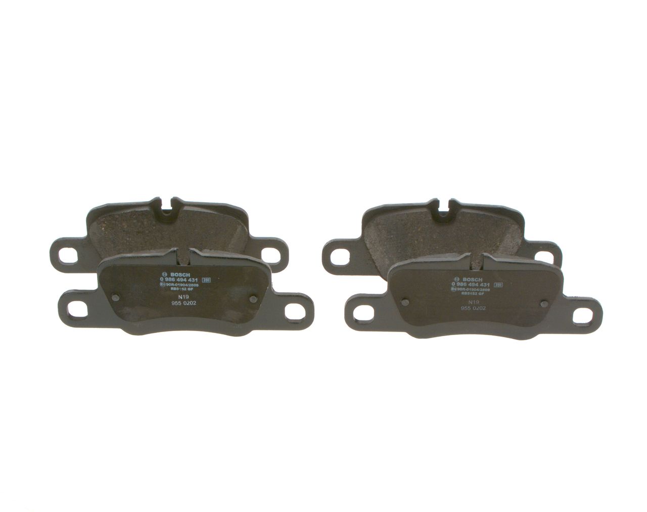 BOSCH 0 986 494 431 - Bremsbelagsatz, Scheibenbremse