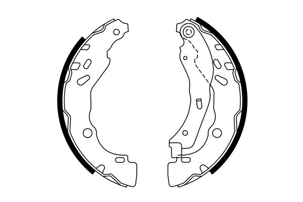BOSCH 0 986 487 782 - Bremsbackensatz