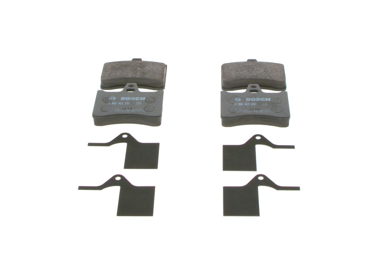 BOSCH 0 986 463 890 - Bremsbelagsatz, Scheibenbremse