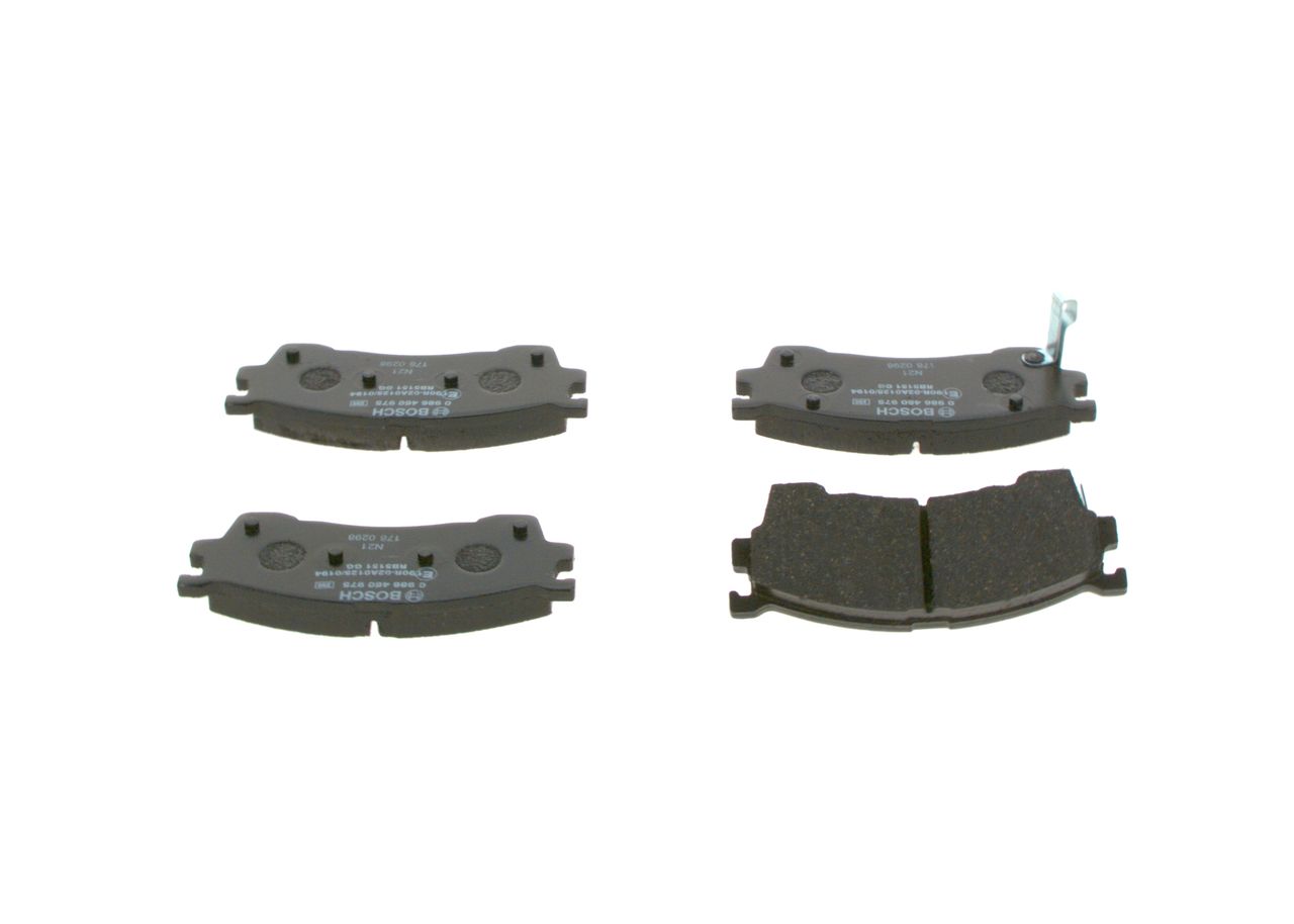 BOSCH 0 986 460 975 - Bremsbelagsatz, Scheibenbremse
