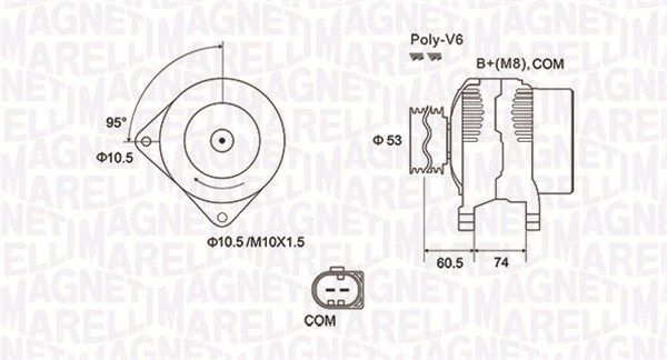MAGNETI MARELLI 063731905010 - Generator