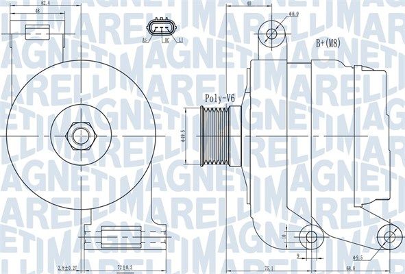 MAGNETI MARELLI 063731926010 - Generator