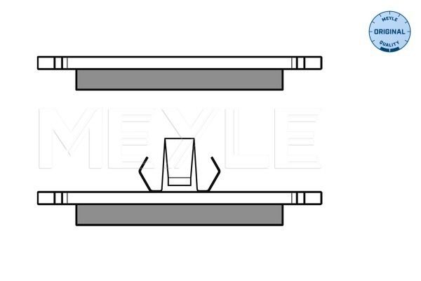 MEYLE 025 231 0315 - Bremsbelagsatz, Scheibenbremse