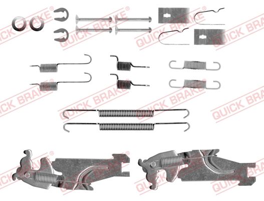 QUICK BRAKE 105-0847S - Zubehörsatz, Bremsbacken
