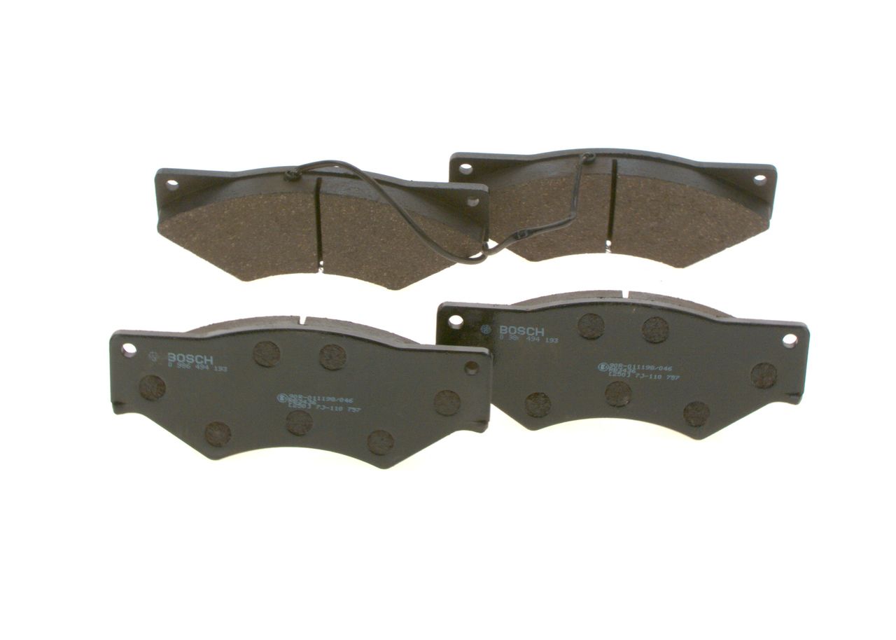 BOSCH 0 986 494 193 - Bremsbelagsatz, Scheibenbremse