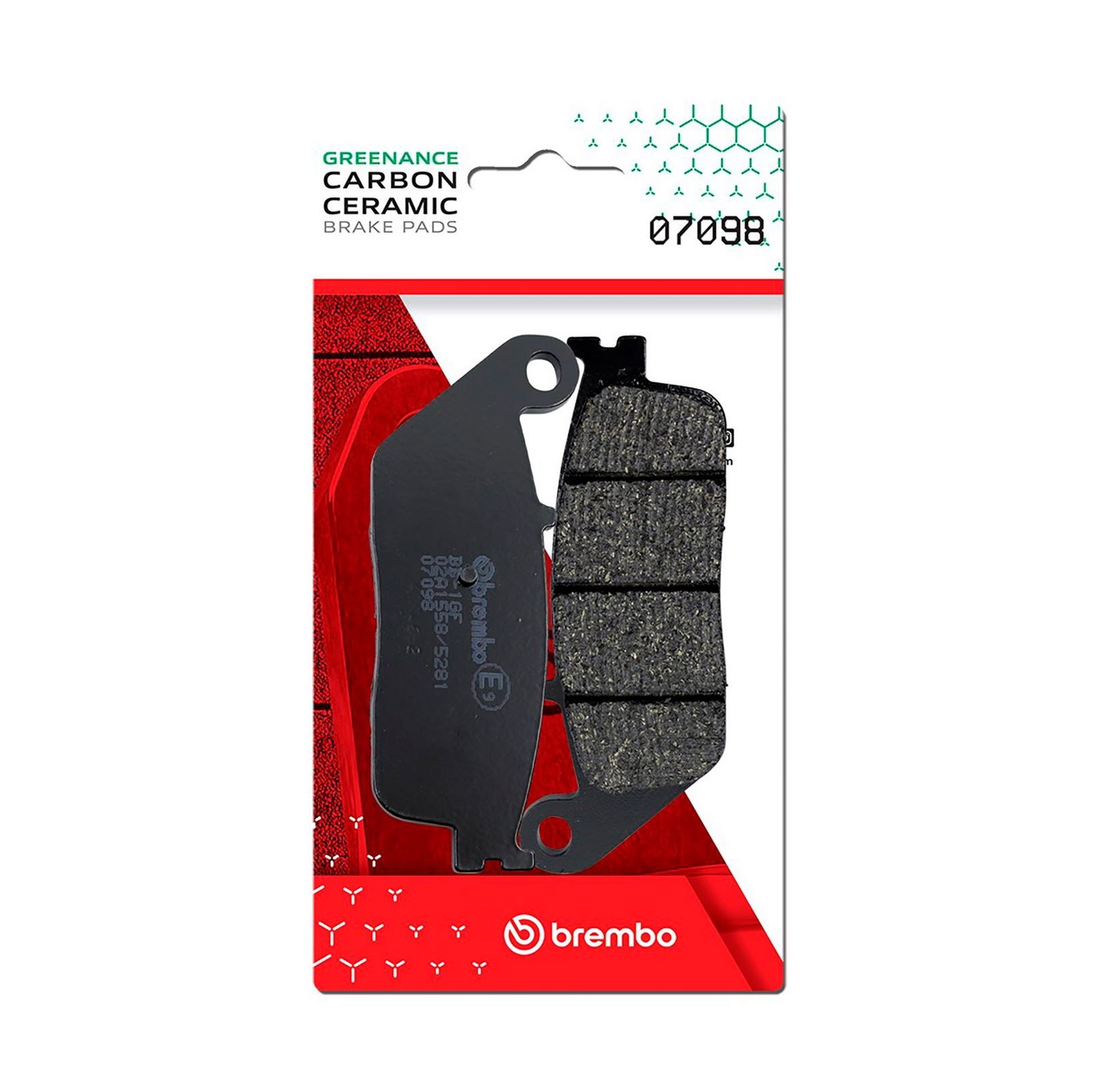 BREMBO 07098 - Bremsbelagsatz, Scheibenbremse