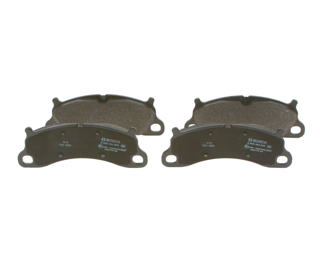 BOSCH 0 986 494 806 - Bremsbelagsatz, Scheibenbremse