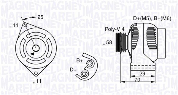 MAGNETI MARELLI 063341702010 - Generator