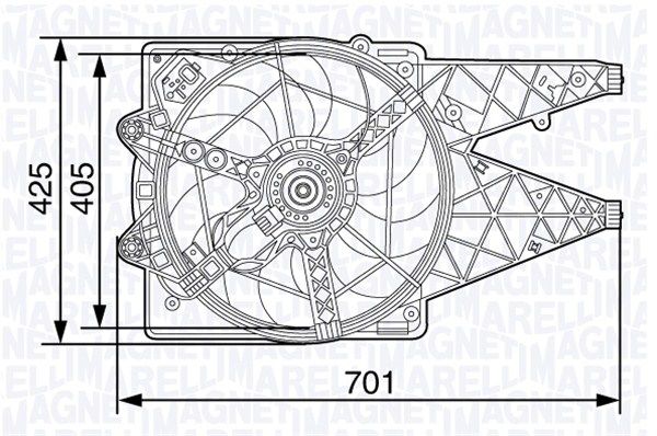MAGNETI MARELLI 069422472010 - Lüfter, Motorkühlung