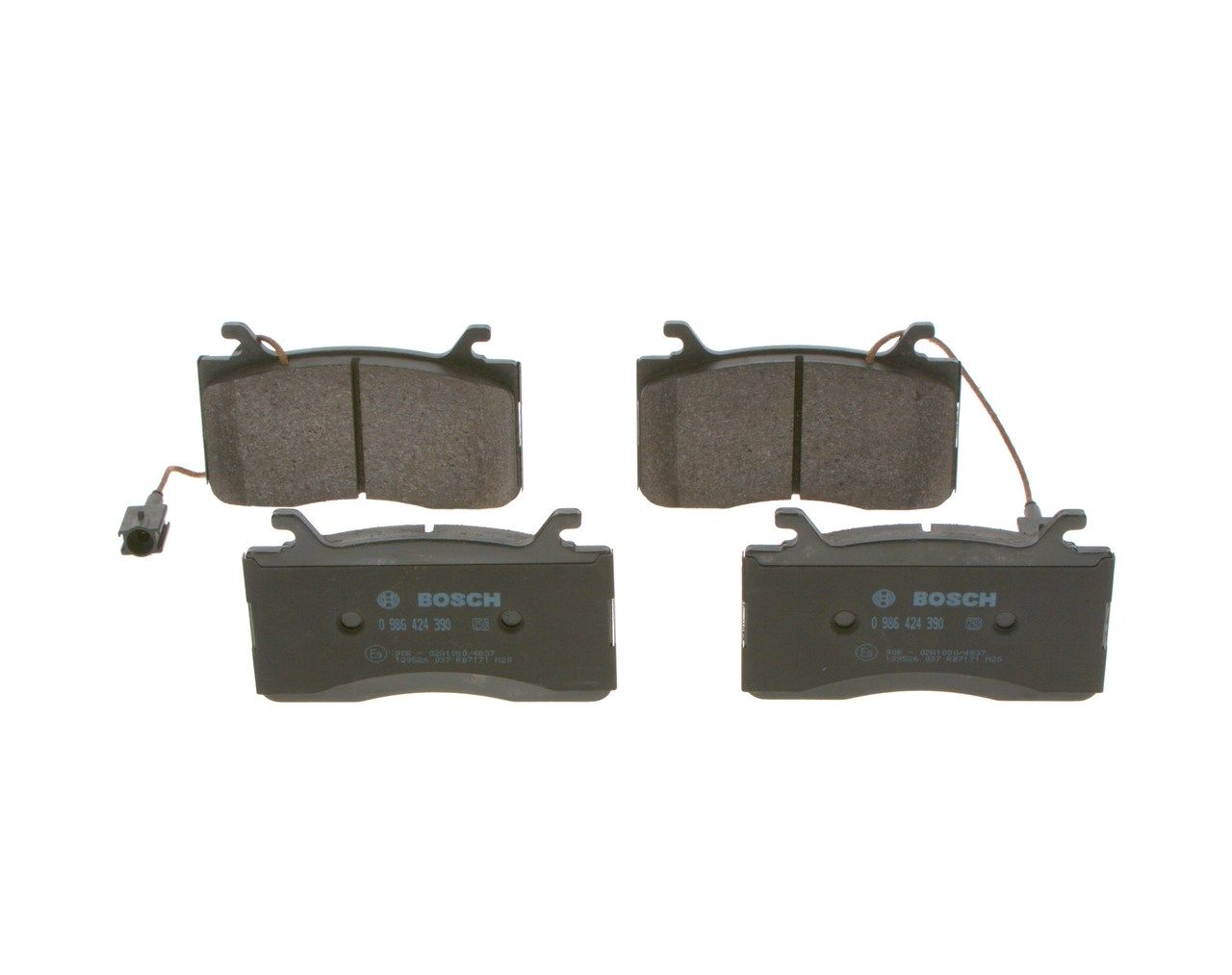 BOSCH 0 986 424 390 - Bremsbelagsatz, Scheibenbremse