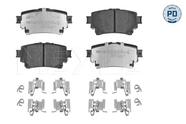 MEYLE 025 205 8215/PD - Bremsbelagsatz, Scheibenbremse