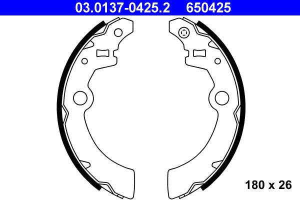 ATE 03.0137-0425.2 - Bremsbackensatz