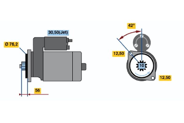 BOSCH 0 001 121 026 - Starter