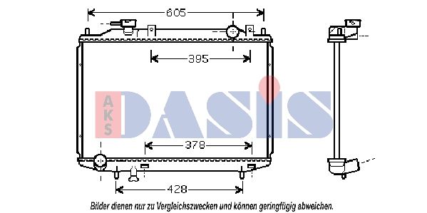 AKS DASIS 110051N - Kühler, Motorkühlung